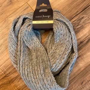 West Loop cable Knit infinity Scarf One size